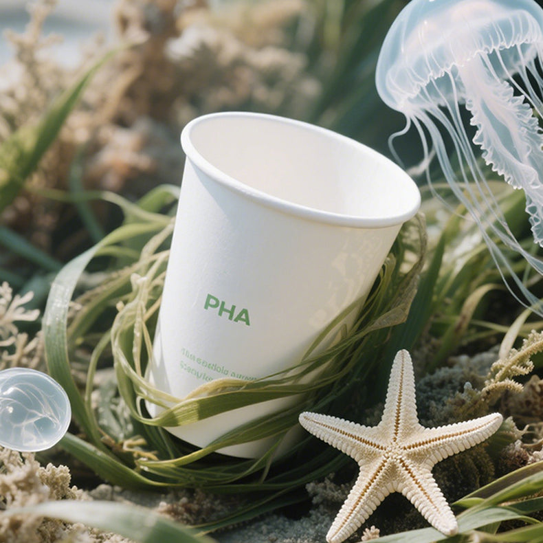 Custom PHA Biodegradable Paper Cups – Eco-Friendly Disposable Coffee, Tea & Hot Drink Cups Plastic Ban Friendly HL07CP302